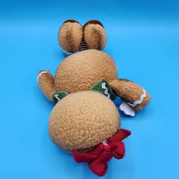 Gingerbread Girl w/ Peppermint Candy Christmas Tabletop Decor Spring Base Plush - Picture 6 of 8